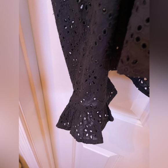 Batsheva Grace Blouse in Black Broderie Anglaise 16 - Picture 7 of 16